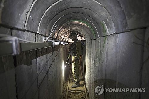 가자지구 접경 지역의 하마스 터널 (출처: 연합뉴스)