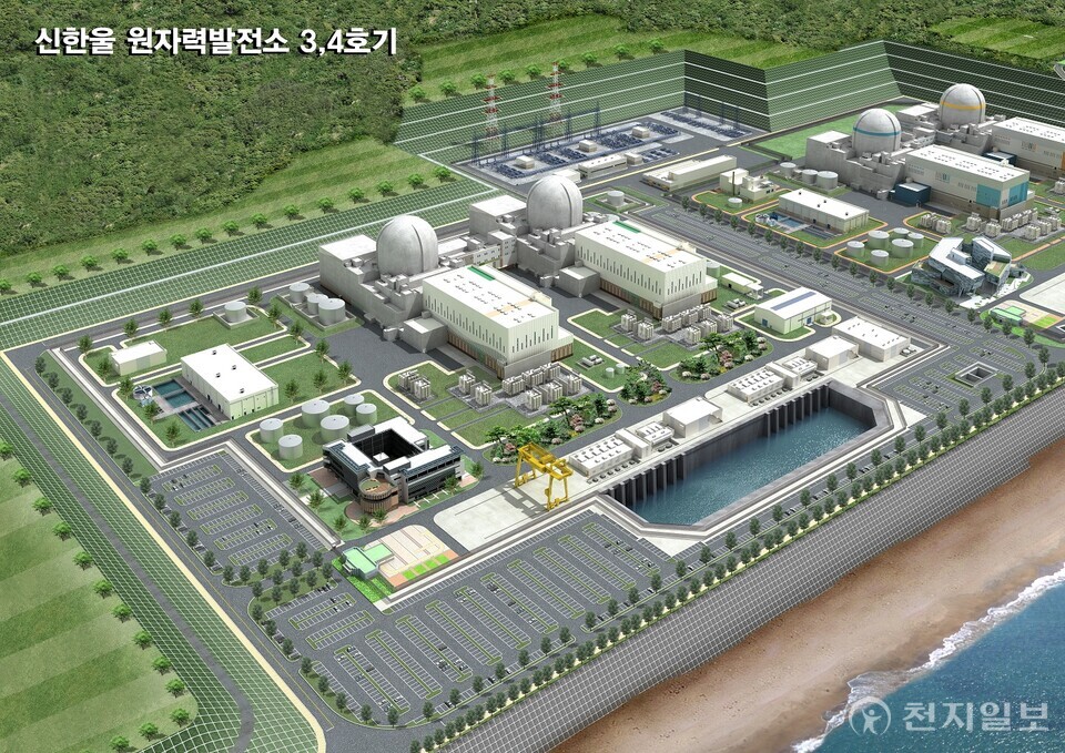 신한울 원자력발전소 3·4호기 조감도 (제공: 한국수력원자력) ⓒ천지일보 2023.12.01.