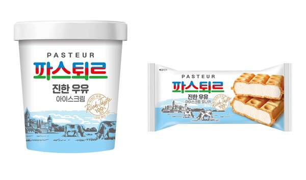 파스퇴르 진한우유 아이스크림 2종. (제공: 롯데웰푸드)