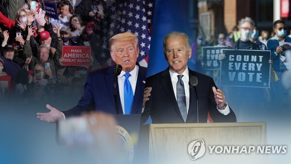 트럼프(좌)와 바이든 (CG) (출처: 연합뉴스)