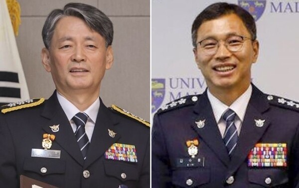 서울청장 조지호(왼쪽)·경찰청 차장 김수환(오른쪽). (출처: 연합뉴스)