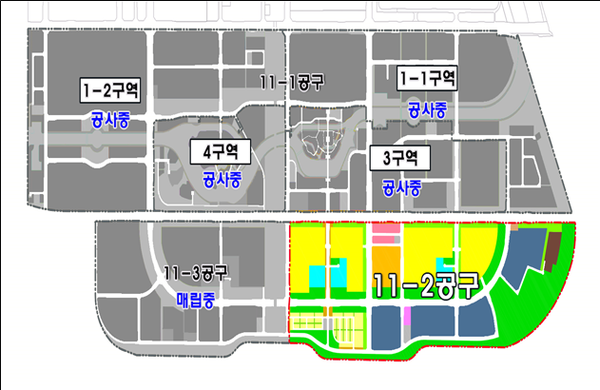 인천 송도국제도시 11-2공구 위치도(제공: 인천경제자유구역청) ⓒ천지일보 2024.01.30.
