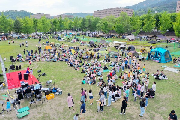 2023년 5월 정부과천청사 앞 유휴지에서 열린 캠핑행사에 참여한 시민들 모습. (제공: 과천시청) ⓒ천지일보 2024.02.13.