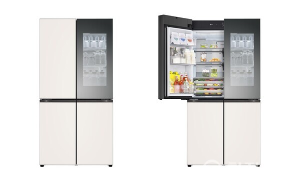 새롭게 출시되는 LG 디오스 ‘상냉장 하냉동 냉장고’ 제품 이미지. (제공: LG전자) ⓒ천지일보 2024.02.15.