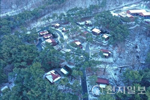 태학산자연휴양림 숲속의 집. (제공: 천안시) ⓒ천지일보 2024.02.19.