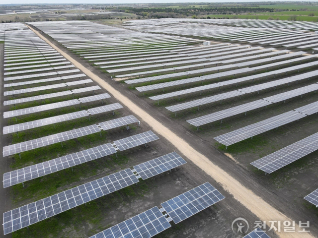 한화큐셀 건설한 미국 텍사스주 168MW 규모 태양광 발전소. (제공: 한화큐셀)