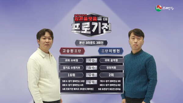 브레인TV ‘6회 프로기전’ 본선 3라운드 3회전. (제공: 브레인TV)