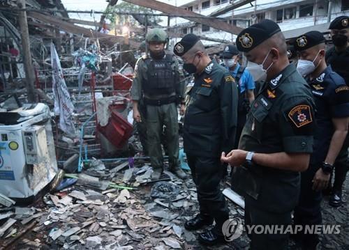 재작년 11월 폭탄 테러가 발생한 남부 나라티왓주의 경찰서. (출처: 연합뉴스)