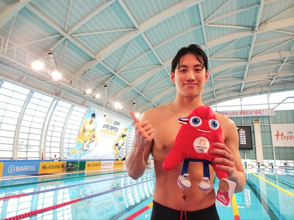 최동열은 23일 남자 평영 100ｍ 우승으로 파리 올림픽에 나서게 됐다. (출처: 대한수영연맹)