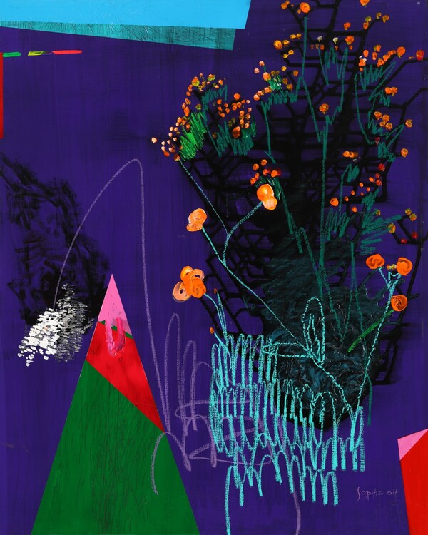 한-캐나다 문화 교류의 해로 지정한 것을 기념해 열린 전시회에 한국 대표로 참석한 소피 오 작가의 작품. (제공: 소피 오 작가)