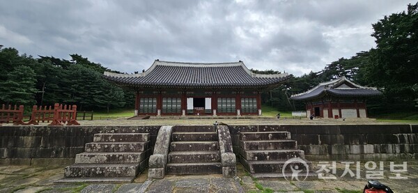 정작각에 해당하는데 명나라 태조 주원장의 효릉과 같이 일자형 침전으로 지었다. (제공: 이의준 왕릉답사가) ⓒ천지일보 2024.08.28.