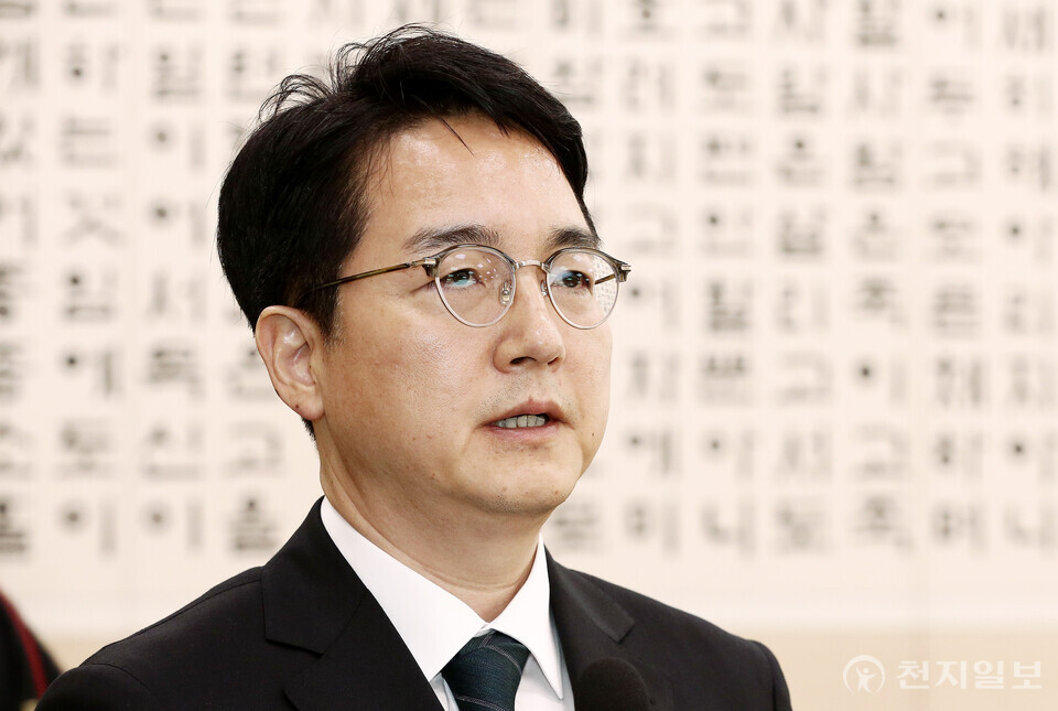 [천지일보=박준성 기자] 심우정 검찰총장 후보자가 3일 서울 여의도 국회에서 열린 법제사법위원회의 인사청문회에서 의원들의 질의에 답하고 있다. ⓒ천지일보 2024.09.03.