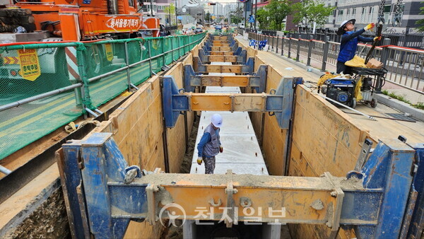 도시침수대응사업. (제공: 아산시) ⓒ천지일보 2024.10.30.