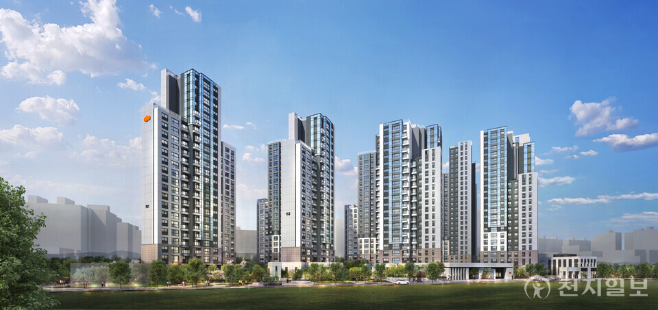 ‘e편한세상 당산 리버파크’ 투시도. (제공: DL이앤씨) ⓒ천지일보 2024.11.27.