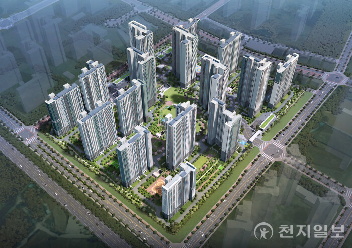 브레인시티 푸르지오 조감도. (제공: 대우건설) ⓒ천지일보 2024.12.05.
