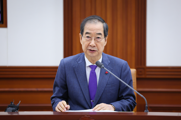 지난 12월 5일 제50회 국정현안관계장관회의에서 모두발언한 한덕수 총리. (제공: 국무총리실)