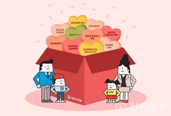 대우건설이 출산·육아와 관련한 복지제도를 대폭 개선한다. (제공: 대우건설) ⓒ천지일보 2024.12.11.