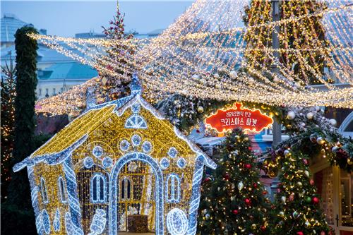 로맨틱 한강 크리스마스 마켓 조성 모습(제공=서울시)ⓒ천지일보 2024.12.15.