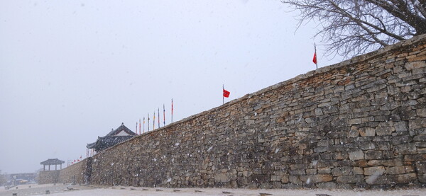 해미읍성 눈오는 풍경(제공=트래블아이)ⓒ천지일보 2025.01.17.