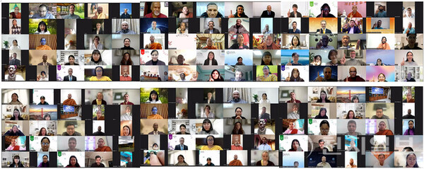 2023년 11월 18일 ‘HWPL 세계평화를 위한 기도회’가 전 세계 73개국 855명의 종교인들이 참여한 가운데 온라인으로 진행됐다. 행사 참석자들. (제공: HWPL) ⓒ천지일보 2025.02.07.