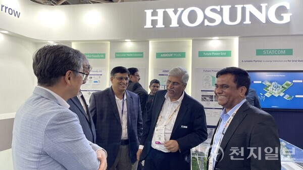 효성중공업이 22일부터 26일까지 인도 뉴델리에서 개최되는 ‘ELECRAMA 2025(일렉라마 2025)’에 참가했다. (제공: 효성중공업) ⓒ천지일보 2025.02.26.