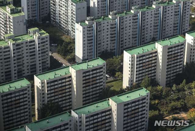 서울 도심의 아파트의 모습. (출처: 뉴시스)