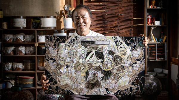 손대현 장인이 모바일 RPG ‘쿠키런: 킹덤’과 진행한 협업 작품을 선보이고 있다. (사진=손대현 제공) ⓒ천지일보 2025.03.25.