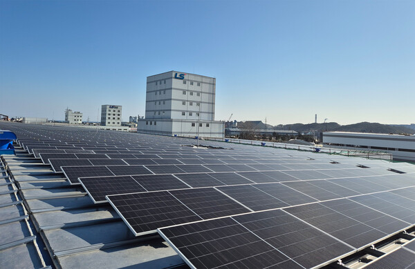 LS전선 동해 사업장에 설치 된 태양광 발전 시스템. (제공: LS전선) ⓒ천지일보 2025.04.07.