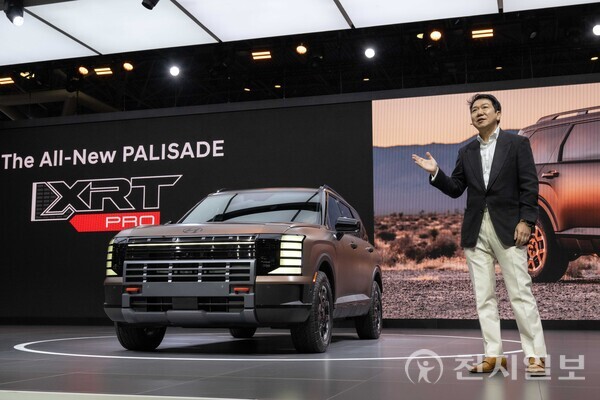 이상엽 현대제네시스글로벌디자인담당 부사장이 발표하는 모습. (제공 : 현대자동차) ⓒ천지일보 2025.04.17.