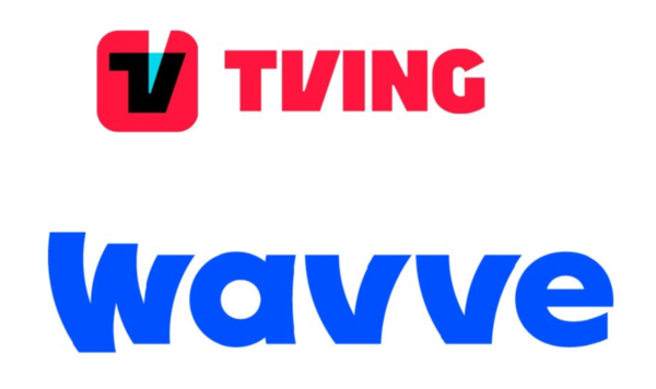 Tving and Wavve streaming service logos