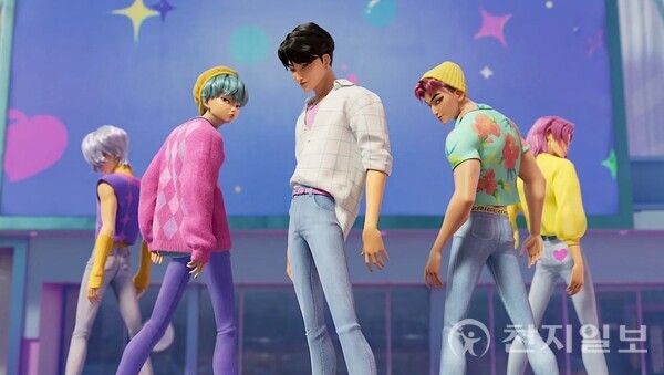 남성 아이돌 그룹 ‘사자보이즈(Saja Boys)’는 악귀의 수장 ‘귀마’가 결성한 팀으로 팬들의 혼을 흡수하려는 존재들이다. ⓒ천지일보 2025.07.08.