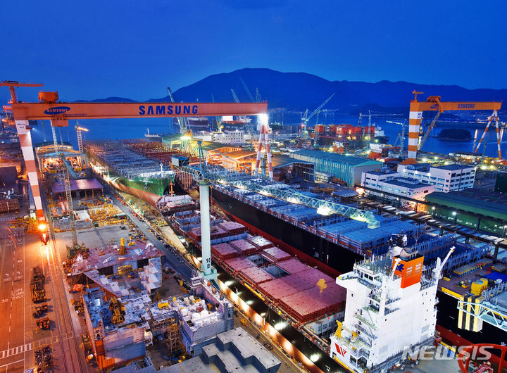 삼섬중공입 거제조선소 이미지. (출처: 뉴시스)