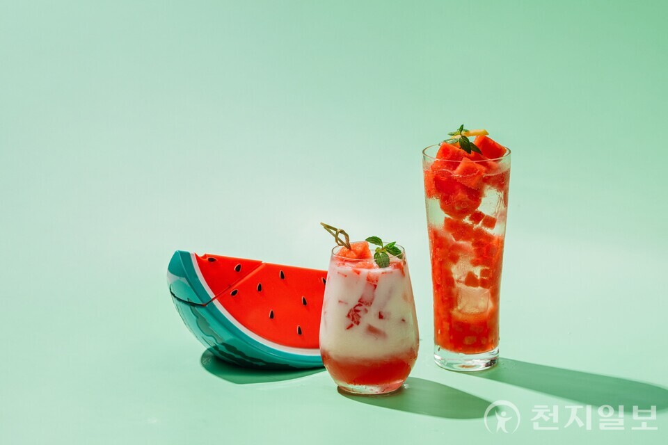 워터멜론홀릭 패키지. (포포인츠 바이 쉐라톤 조선 서울역) ⓒ천지일보 2025.07.10.