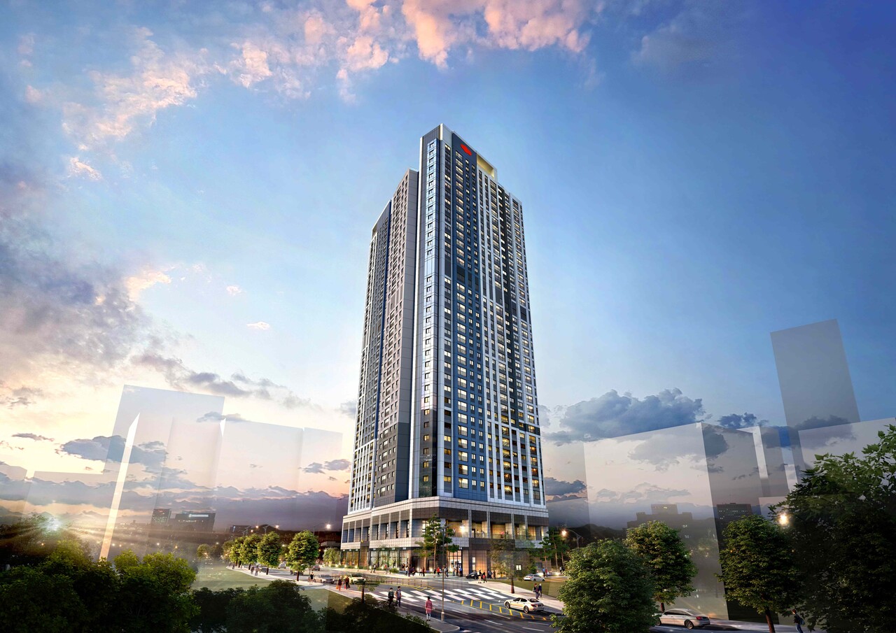 e편한세상 신정 스카이하임 투시도. (제공: DL이앤씨) ⓒ천지일보 2025.08.28.