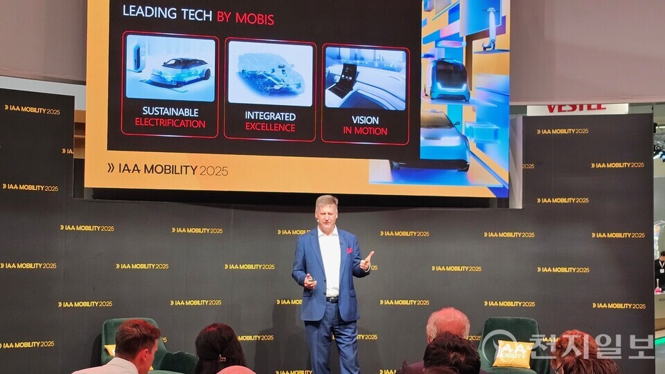 현대모비스가 독일 뮌헨에서 열린 IAA 모빌리티 2025에서 ‘글로벌 톱3’ 부품기업으로 도약하겠다는 비전을 재확인했다고 10일 밝혔다. (제공: 현대모비스) ⓒ천지일보 2025.09.10.