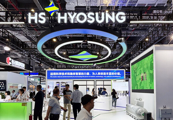 HS효성첨단소재 ‘CCE 2025’ 부스 전경. (제공: HS효성첨단소재) ⓒ천지일보 2025.09.17.