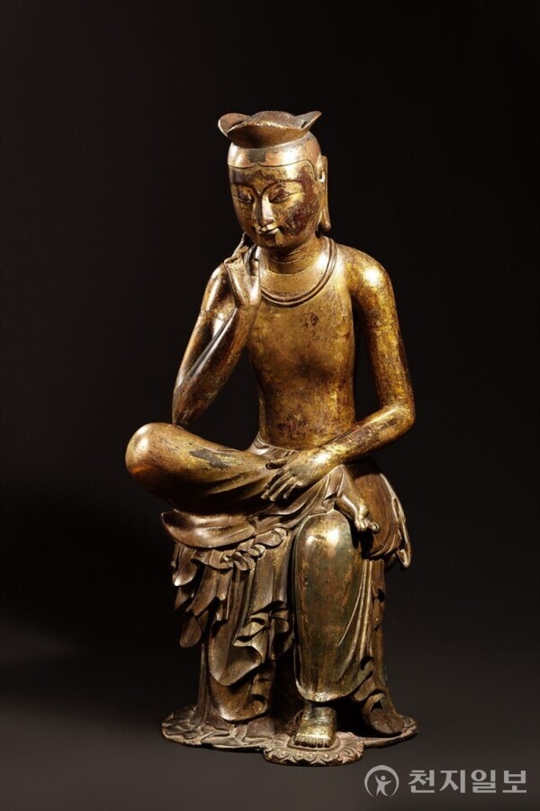 국가유산 금동미륵보살반가사유상(1962-2) (국립중앙박물관 소장) ⓒ천지일보 2025.09.22.