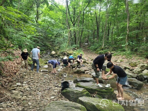 산음 휴양림 계곡. (제공) ⓒ천지일보 2025.09.25.