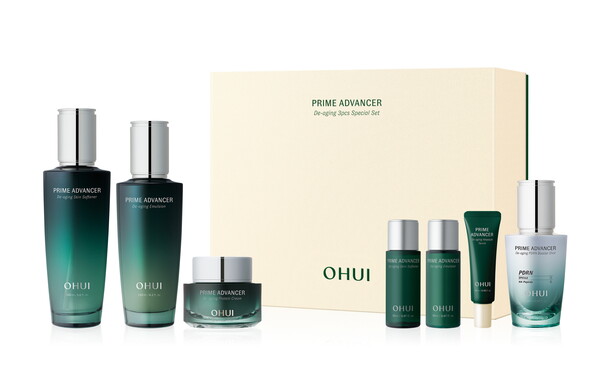 오휘 프라임 어드밴서 디에이징 3종 스페셜 세트. (제공: LG생활건강)