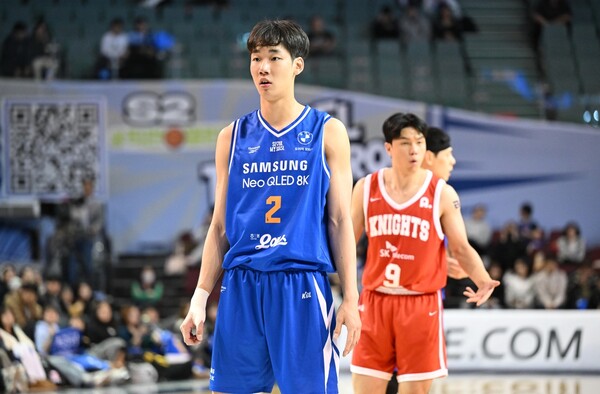 삼성 이원석이 손목 부상을 털고 코트에 복귀했다. (출처:KBL)