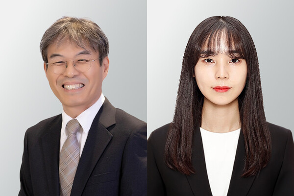 김용기 약학대학 교수(왼쪽)와 석박통합과정 조예나 학생 (제공: 숙명여자대학교)