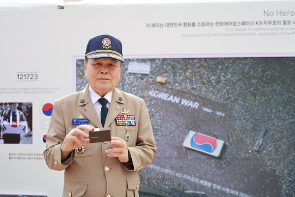 지난 6월 대전 한화생명볼파크에서 열린 한화 방산 3사 국가유공자 초청 야구관람 행사에 참석한 대한민국 월남전참전자회 대전광역시지부장 정병무 국가유공자. (제공: 한화에어로스페이스) ⓒ천지일보 2025.11.04.