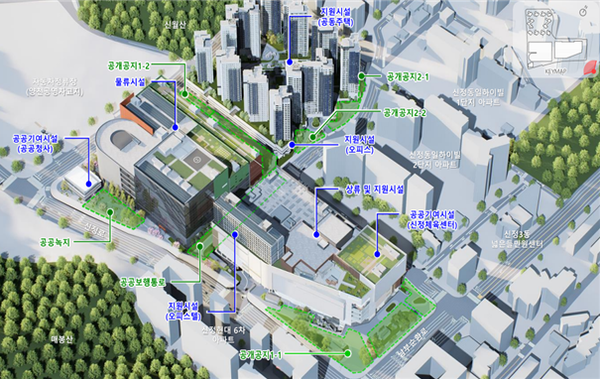 서울시가 46년 된 신정동 서부트럭터미널을 주거·물류·문화시설이 결합된 도시첨단물류단지로 개발해 2030년까지 완공할 계획이다. 자료는 사업 조감도. (제공: 서울시)