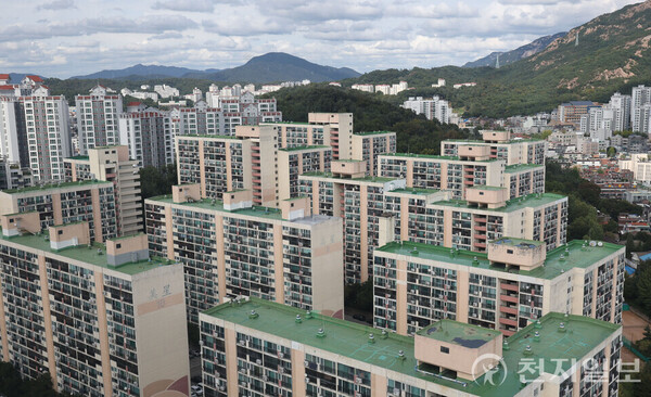 [천지일보=남승우 기자] 서울 시내의 아파트 단지의 모습. ⓒ천지일보DB