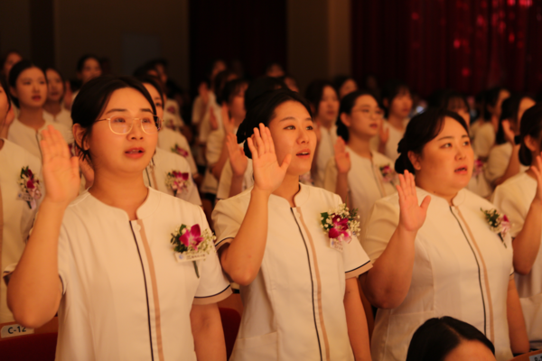 성신여자대학교 간호대학이 지난 7일 서울 강북구 운정그린캠퍼스 중강당에서 ‘제18회 나이팅게일 선서식’을 개최했다. (제공: 성신여대)