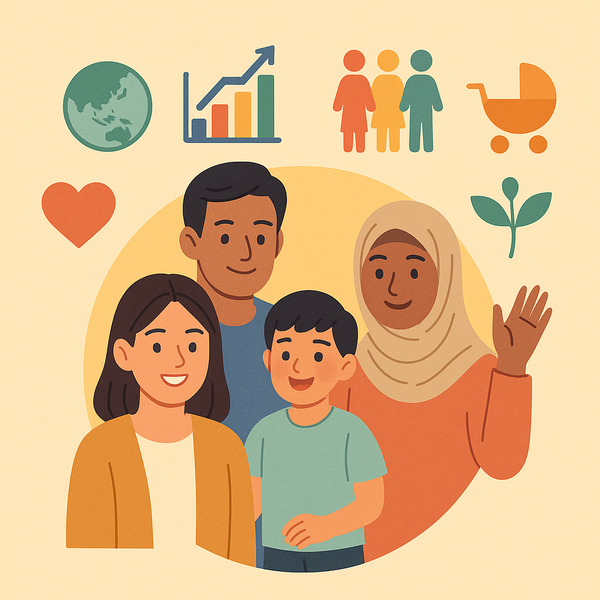 충청북도 내 외국인 주민 수가 전체 인구의 5.9%에 달하는 것으로 나타났다고 12일 밝혔다. 사진은 다문화 가정 일러스트. (출처: 챗gpt 생성)