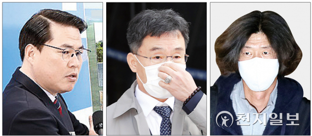 왼쪽부터 유동규 전 성남도시개발공사 기획본부장, 화천대유자산관리 대주주 김만배씨, 남욱 변호사. ⓒ천지일보DB
