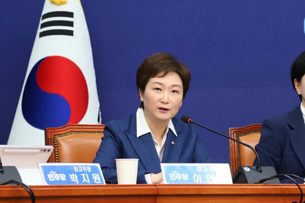 더불어민주당 이언주 최고위원이 12일 서울 여의도 국회에서 열린 최고위원회의에서 발언하고 있다. (출처: 이언주 의원실)