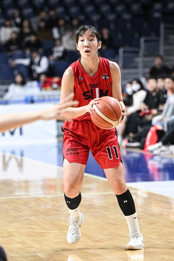 BNK의 김정은 (출처:WKBL)