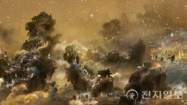 세계적 미디어아티스트 이이남(Lee Lee Nam) 작가는 빛과 영상으로 보이지 않는 세계를 그려내며 독창적인 예술 세계를 구축해왔다. 그는 “예술은 보이지 않는 것을 보이게 하는 일”이라며 시간과 기억, 존재의 흔적을 화면 위에 불러낸다. 특히 APEC 2025 정상회의 환영 만찬에 초청돼 한국 문화예술의 위상을 세계에 알렸다. 사진은 이이남 작가 대표작 ‘신-몽유도원도’ 스틸컷. (제공: 이이남 스튜디오) ⓒ천지일보 2025.11.20.